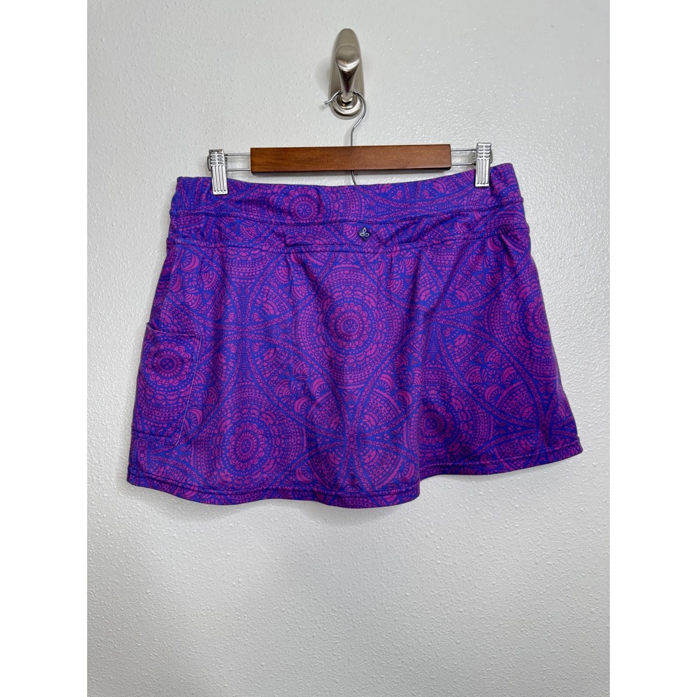 Prana Purple Blue Mandala Print Athletic Skort with Pocket Medium Activewear - Picture 2 of 4